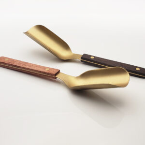 Metal Scooper with Wooden Handle